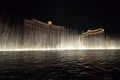 Bellagio Hotel and Casino, Bellagio, water, fountain, night, water feature Royalty Free Stock Photo