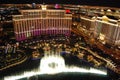 Bellagio Hotel and Casino, Bellagio, Westgate Las Vegas Resort & Casino, The Strip, reflection, metropolitan area, night, Royalty Free Stock Photo
