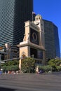 Bellagio Hotel and Casino surrounded by Las Vegas Strip towers Royalty Free Stock Photo