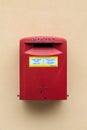 Red Italian postbox