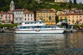 BELLAGIO ON LAKE COMO, ITALY, JUNE 15, 2016. View on coast line of Bellagio city on Lake Como, Italy. Italian landscape city with