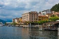 BELLAGIO ON LAKE COMO, ITALY, JUNE 15, 2014. View on coast line of Bellagio city on Lake Como, Italy. Italian landscape city with