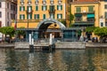 BELLAGIO ON LAKE COMO, ITALY, JUNE 15, 2016. View on coast line of Bellagio city on Lake Como, Italy. Italian landscape city with