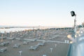 Sunset on the beach, italian Adriatic coast