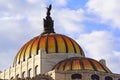 Bellas artes cupolas in mexico city Royalty Free Stock Photo