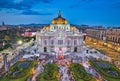 Bellas Artes Palace & Blue Hour Royalty Free Stock Photo