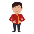 bellboy character hotel service icon Royalty Free Stock Photo