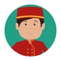 bellboy character hotel service icon