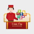 Bellboy and hotel digital apps design