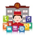 Bellboy and hotel digital apps design