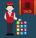 Bellboy and hotel digital apps design