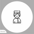 Bellboy vector icon sign symbol