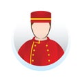 bellboy. Vector illustration decorative design