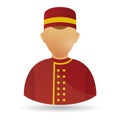 bellboy. Vector illustration decorative design