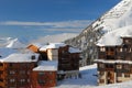 Belle Plagne ski resort Royalty Free Stock Photo