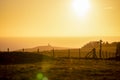 Belle Tout Lighthouse, Beachy Head, sunset, Eastbourne, South Downs National Park Royalty Free Stock Photo