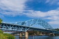 Speeds Belle Vernon Bridge over the Monongahela River Royalty Free Stock Photo