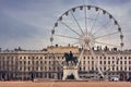 Bellecour at sunset Royalty Free Stock Photo