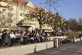 The Bellerive lake promenade of ZÃÆÃÂ¼rich city near Bellevue place and the opera