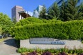 Bellevue City Hall sign and landscaping in downtown core