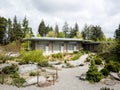 Visitor center of Bellevue Botanical Garden in springtime