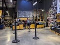 Bellevue, WA USA - circa December 2022: Wide view of a customer making a return inside an REI store