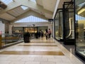 Bellevue, WA USA - circa December 2022: Wide view of people shopping inside the Bellevue Mall