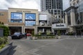 Bellevue, WA USA - circa June 2021: View of valet parking offered outside the Shops of Bravern shopping district in downtown