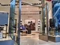 Store front view of a Tumi luggage store inside the Bellevue Square Mall