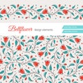 Bellflower floral element, wedding design Royalty Free Stock Photo