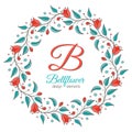 Bellflower floral element, wedding design