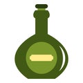 Bellied bottle icon isolated