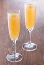 Bellini cocktail prepared in the traditional way Royalty Free Stock Photo