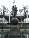 Bellini Statue in front of Maracana Rio de Janeiro Brazil.