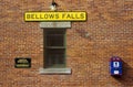 Bellows Falls train station along Green Mountain Railroad in Bellows Falls, VT