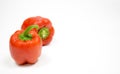 Bellpepper in white background or capsicum Royalty Free Stock Photo