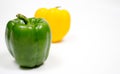 Bellpepper in white background or capsicum Royalty Free Stock Photo