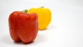 Bellpepper in white background or capsicum Royalty Free Stock Photo