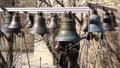 Bellringer rings the bells. Yaroslavl, Russia.