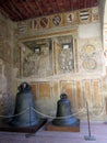 Bells and ancient frescoes in the medieval city of San Gimignano