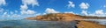 Bells Beach to Jan Juc coastline panorama, Great Ocean Road, Victoria, Australia Royalty Free Stock Photo