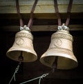 The bells in the belfry of an Orthodox Church.