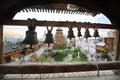 Bells on bell tower in entertainment center