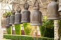 Bells in a Buddhist temple Royalty Free Stock Photo