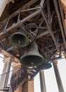 Bells on the famous tower Lamberti on Verona, Italy