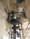 Bells in the Giralda bell tower in Seville, Spain Royalty Free Stock Photo