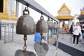 Bells of reincarnation or Samsara in a pagoda in Thailand Royalty Free Stock Photo