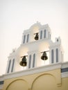 Bells on the rooftop of a church at Oia, Santorini, Greek Islands