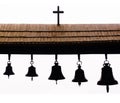 Bells of a rural temple Royalty Free Stock Photo
