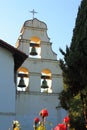 Bells of Spanish Mission Church at San Juan Bautista, California, USA